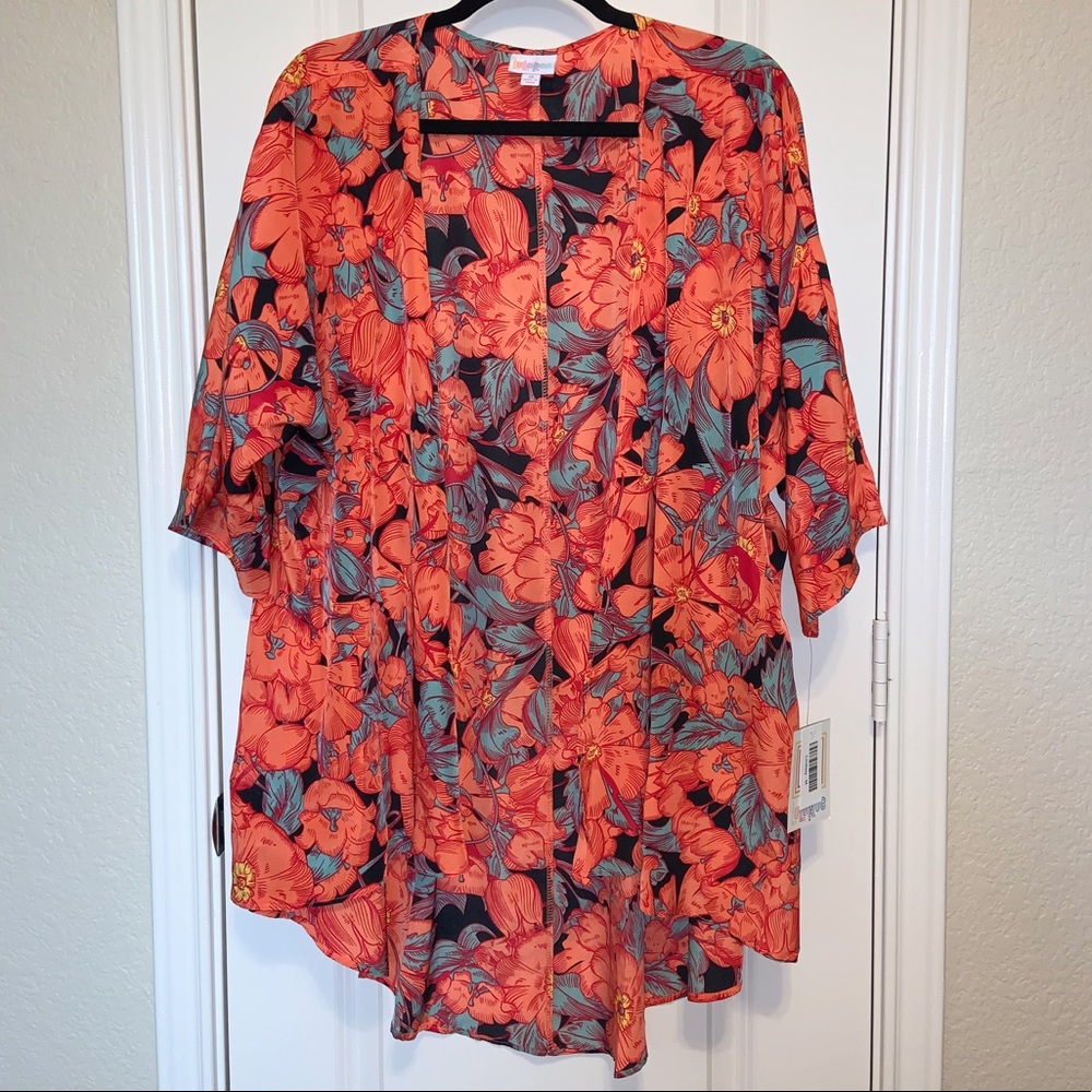 LuLaRoe Patterned Lindsay Kimono
